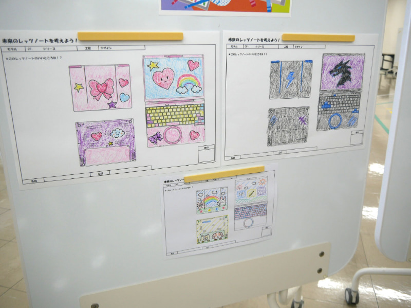 未来のレッツノートを考えるワークショップの作品