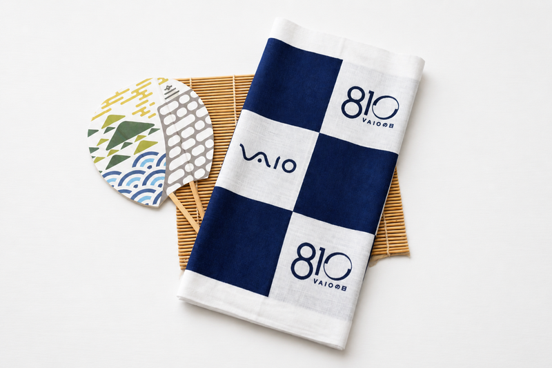 VAIOの日限定デザインの手ぬぐい