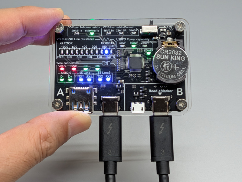 「USB Cable Checker Lite」。 型番は「ADUSBCIMLE」。直販価格は3,828円