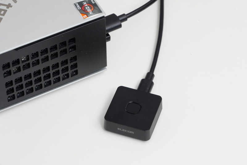 USBバスパワーで動作するため、PCとUSBケーブルで接続するだけで利用可能