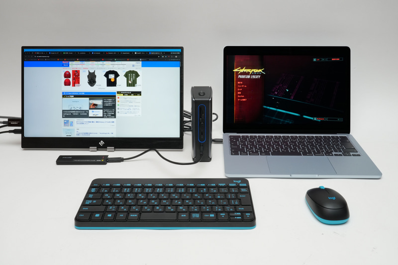 PCとの接続はUSB Type-Cケーブル1本。周辺機器への接続とPCへの充電をまとめられる