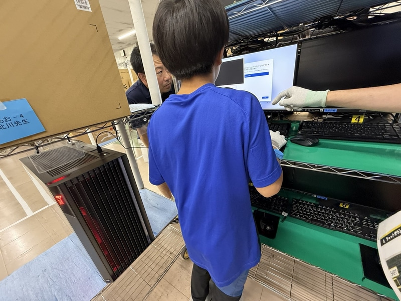 検査を行ない、正常に動作することを確認