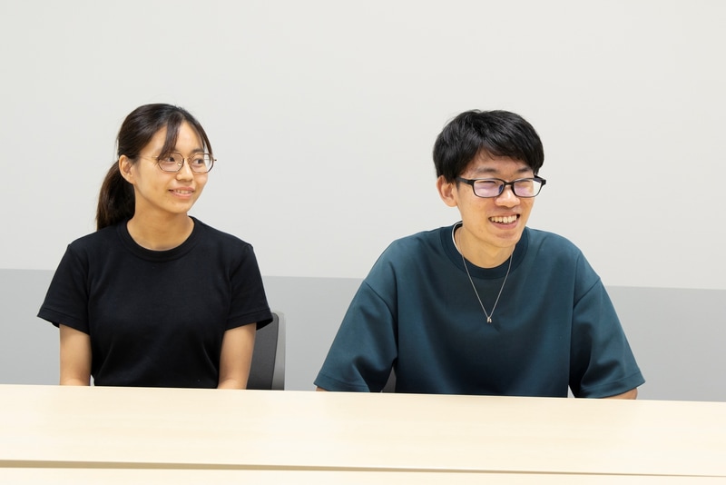 優勝チームの2人