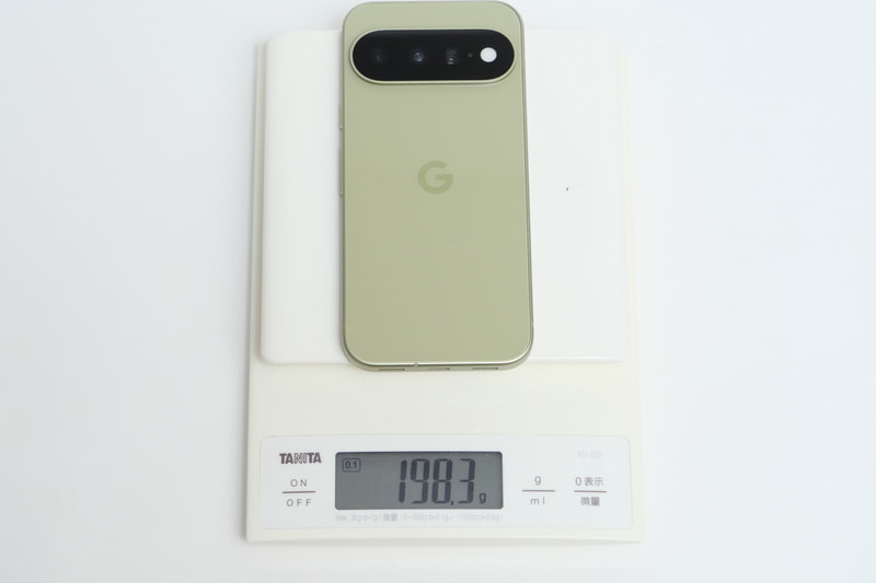 実測の重量は198.3gと公称よりもやや重かったが200gは切っている