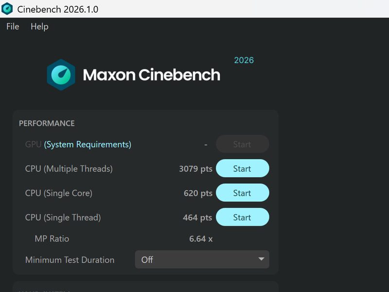「Cinebench 2026」