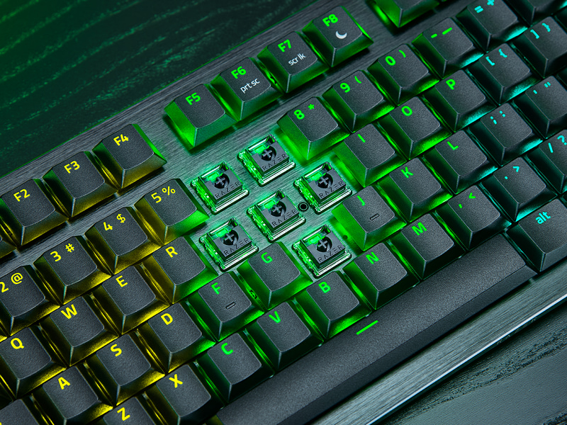 新開発のRazer Low-profile Analog Optical Switches