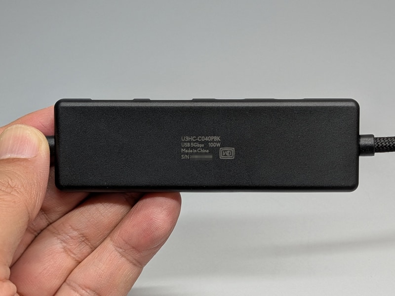 最大転送速度が5Gbpsとの記載がある。USB 3.2 Gen 1相当だと考えられる
