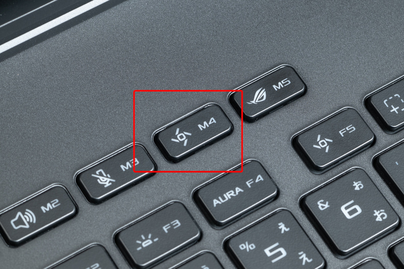 動作モードは「M4」キーでサッと切り替えが可能だ