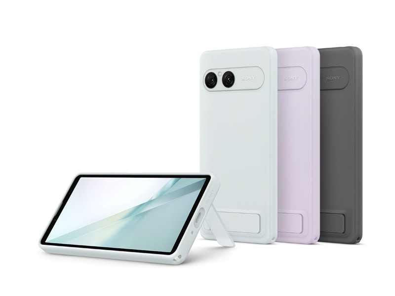 縦置き・横置き両対応の開閉スタンドを備える純正カバー「Style Cover with Stand XQZ-CBGH」