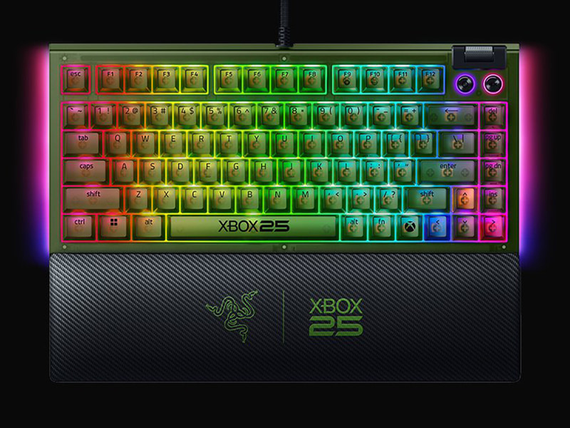Razer BlackWidow V4 75% - XBOX 25 Anniversary Edition