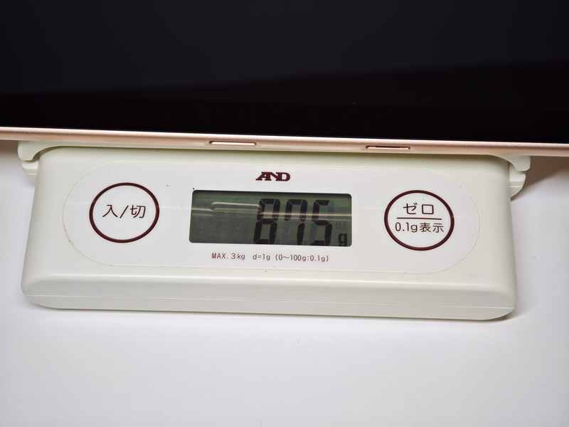 本体だけの重量は875g