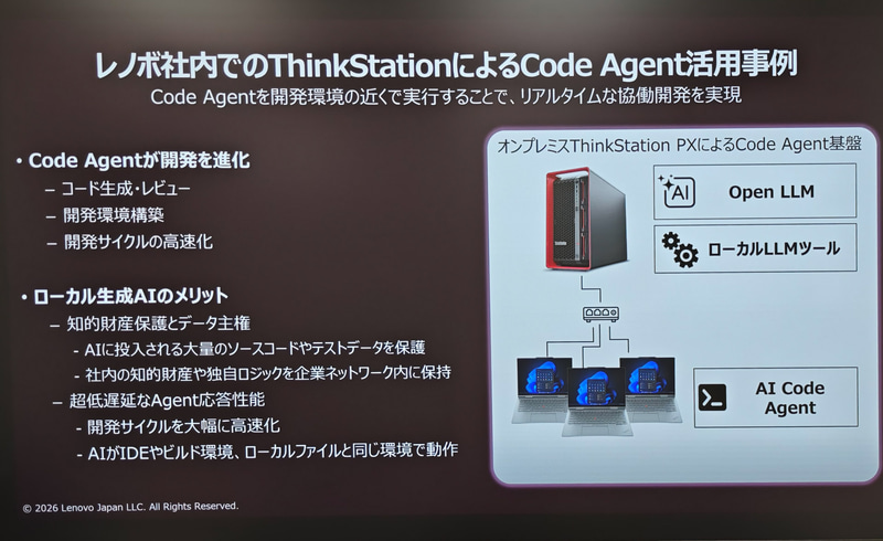 Lenovo社内でのAI活用