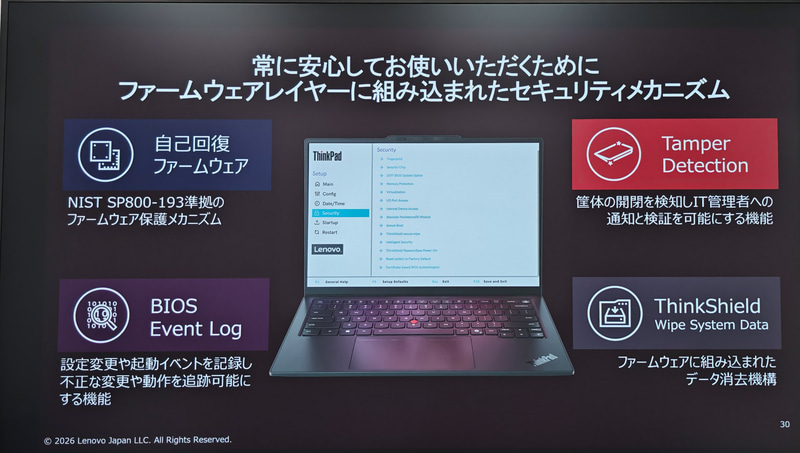 セキュリティの強化