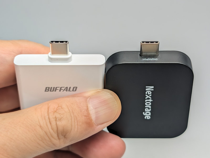 USB Type-Cコネクタの付け根に段差があり奥まで差し込める本製品に対して、NX-PDPA1は段差がない