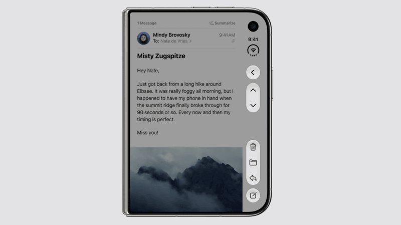 iOS 27から2画面に最適化したUIを用意