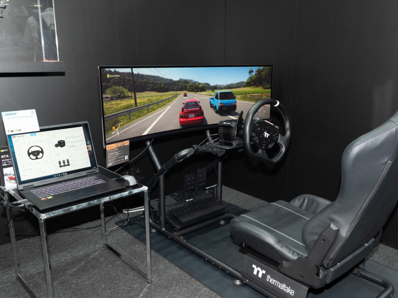 GeForce RTX 5060搭載ゲーミングノートを用いたForza Horizon 6の体験コーナーも設置