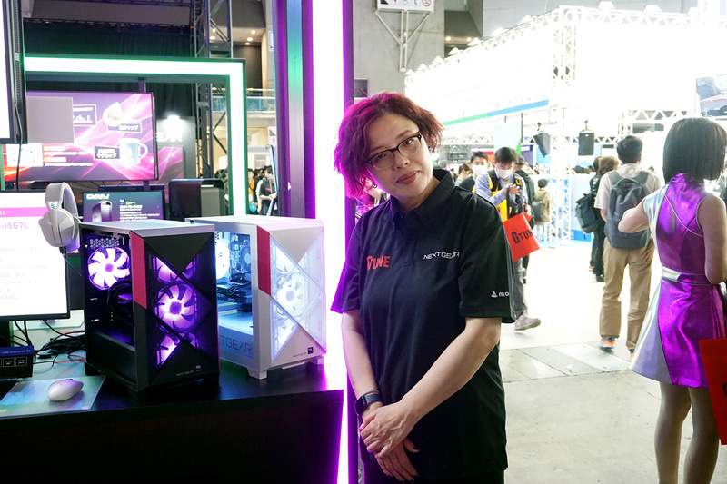 マウスコンピューターの林田奈美氏。ゲーミング性能を確保しつつ、初めて購入する人にも扱いやすい製品を目指したという