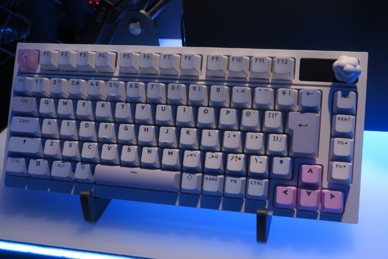 交換用キーキャップ クラウド装着イメージ
