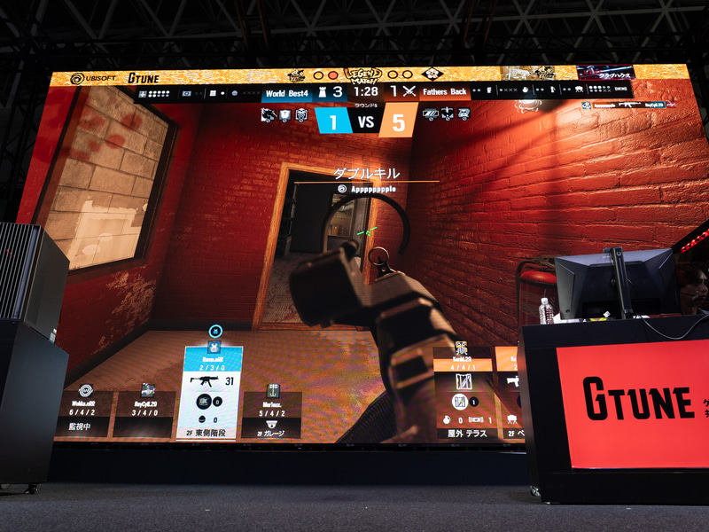 試合を決めるラストショットのシーンは、観戦モードのウォールハックを切った状態でリプレイ再生された