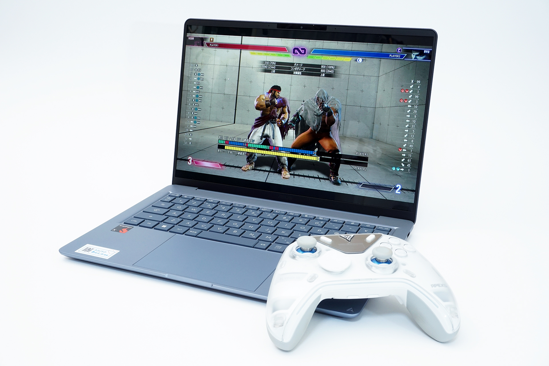 ストリートファイター6は問題なく動作し、低画質設定なら60fpsでほぼ安定した