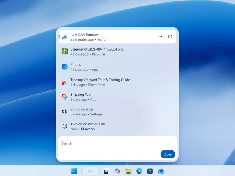 刷新されたWindows Search