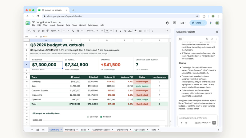 Google Workspaceから直接Claudeが使えるように