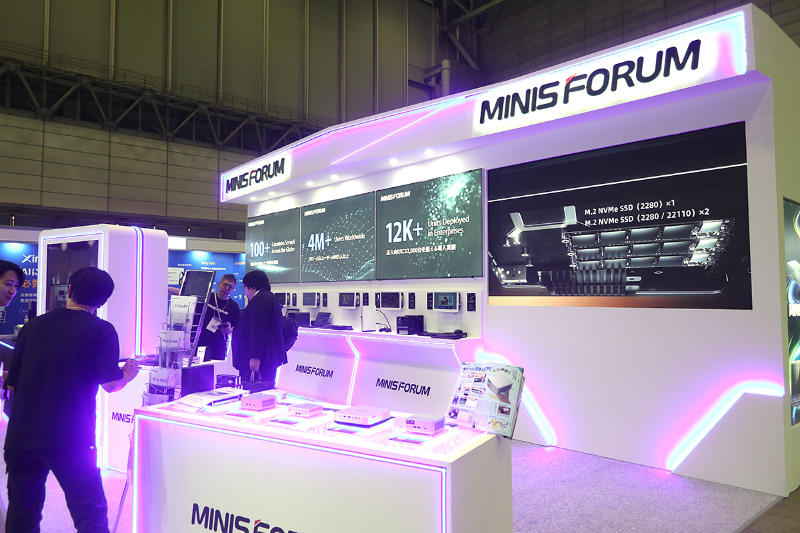 MINISFORUMのブース