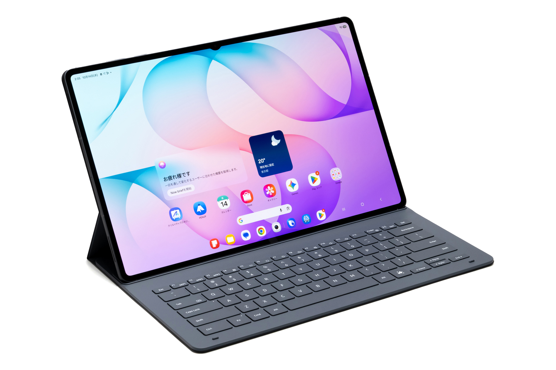 Book Cover Keyboard Slimを装着したS12 Ultra