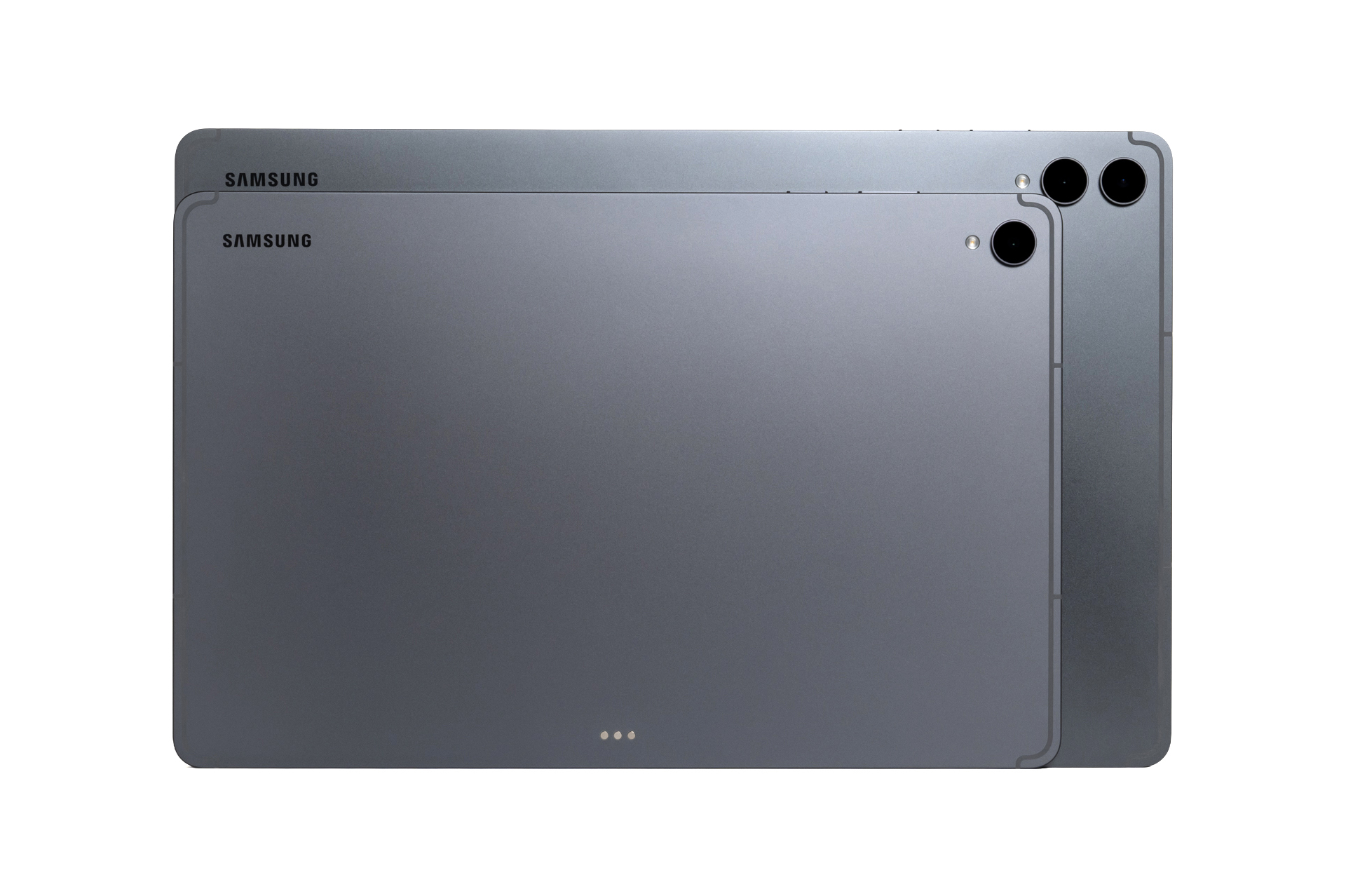 背面を重ねたところ。手前がS12+、奥がS12 Ultra