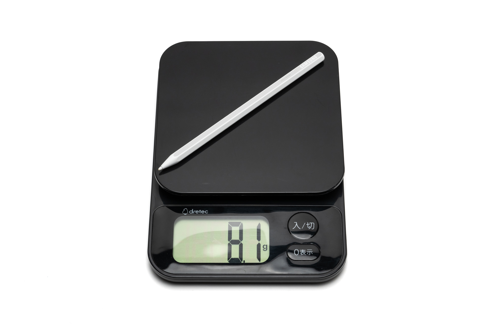 Sペンの実測重量は8.1g