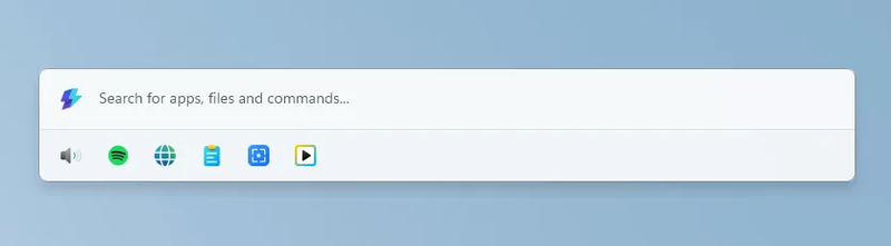 Command Paletteのquick-access shelf