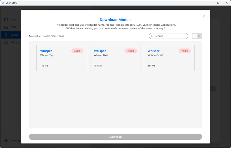 音声認識のWhisperも用意されている