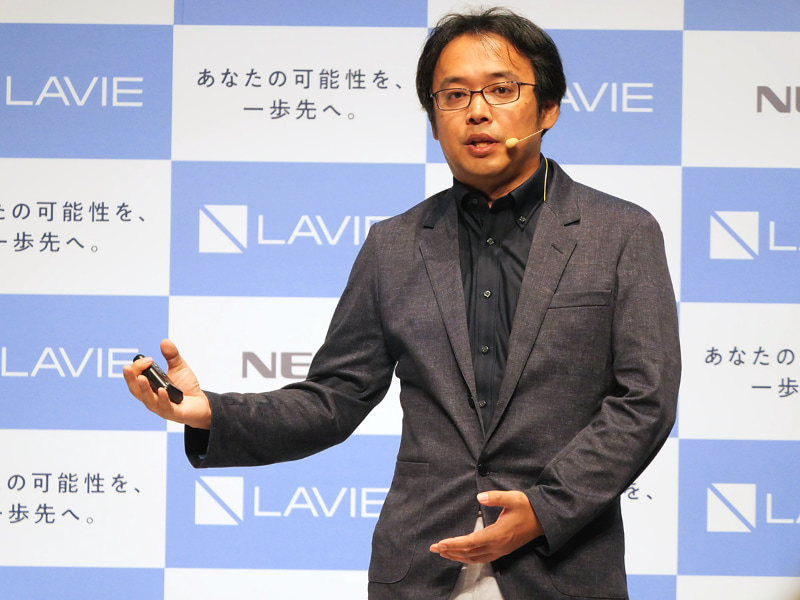 NECパーソナルコンピュータ商品企画本部長の三島達夫氏