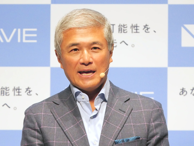 NECパーソナルコンピュータ常務執行役員の安田稔氏