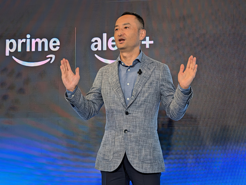 アマゾンジャパンのバイスプレジデント、プライム・マーケティング事業統括本部の鈴木浩司本部長も登壇。これまでにもさまざまな特典を提供してきたプライム会員に最新のAlexa+が加わることで、さらに便利に利用できるようになる点をアピールした