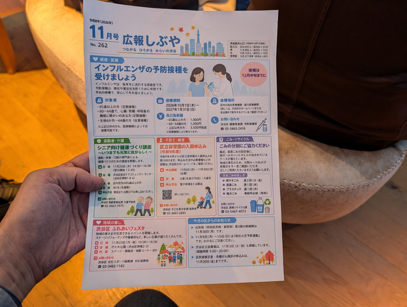 読み込ませたチラシ