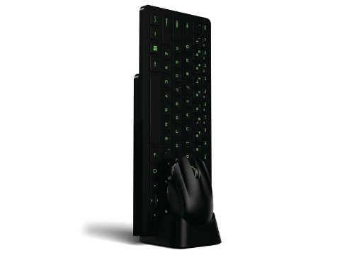Razer、膝の上で使えるマウスパッド一体型の無線キーボード「Turret