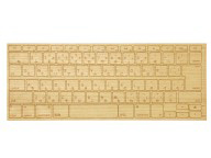 リンクス、MacBook Pro用の木目調キートップ用シール ～見ためも手触り