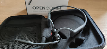 ✨美品✨　骨伝導　ヘッドセット　ノイズキャンセル　ワイヤレス AfterShokz、ノイズキャンセリングマイクを備えた骨伝導式の