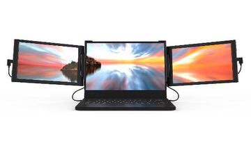 13.3インチ 2画面モバイルディスプレイモニター 本体 JAPANNEXT、10.1/11.6/13.3型の2画面モバイルディスプレイ - PC