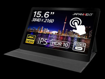 14型4Kの薄型軽量モバイルディスプレイ。タッチ操作にも対応