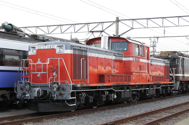 お召し列車などで活躍した「DD51-842」（高崎車両センター高崎支所所属）
