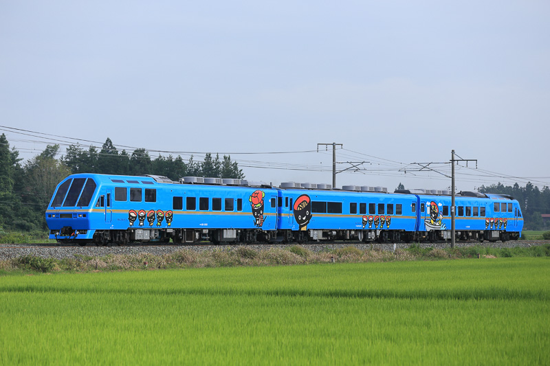 1992年「三陸・海の博覧会」以降イベント列車として活躍しているキハ58系「Kenji」（盛岡車両センター所属）