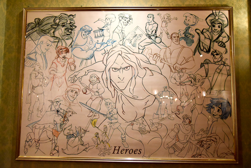 カテゴリー別に描かれたキャラクターたち。夢の共演だ