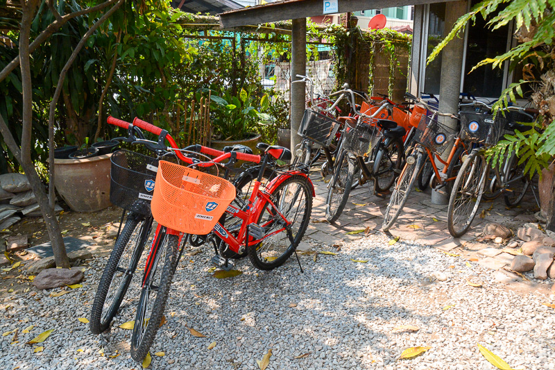 自転車は宿泊客には無料貸し出ししている