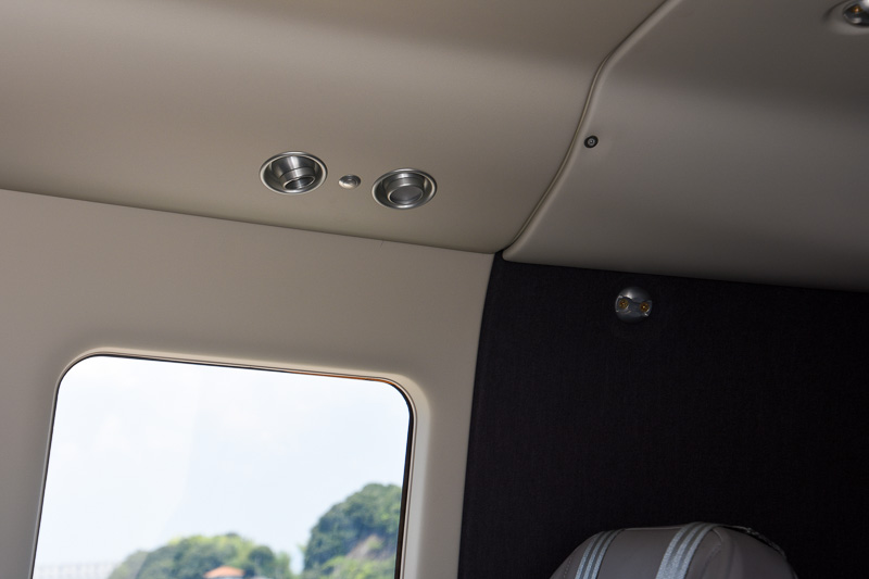 座席ごとに送風口