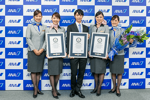 羽生結弦選手が3つのギネス世界記録に認定 8月22日、ANA本社で公式認定