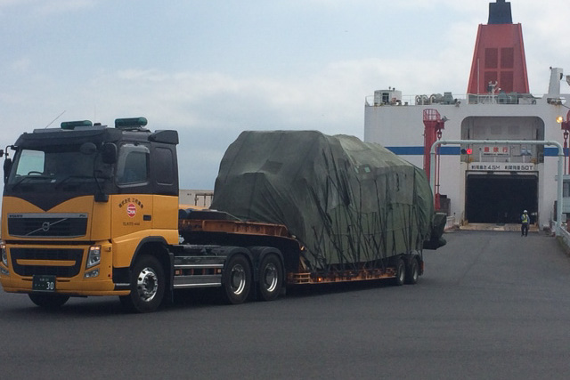 大洗港に到着したSL