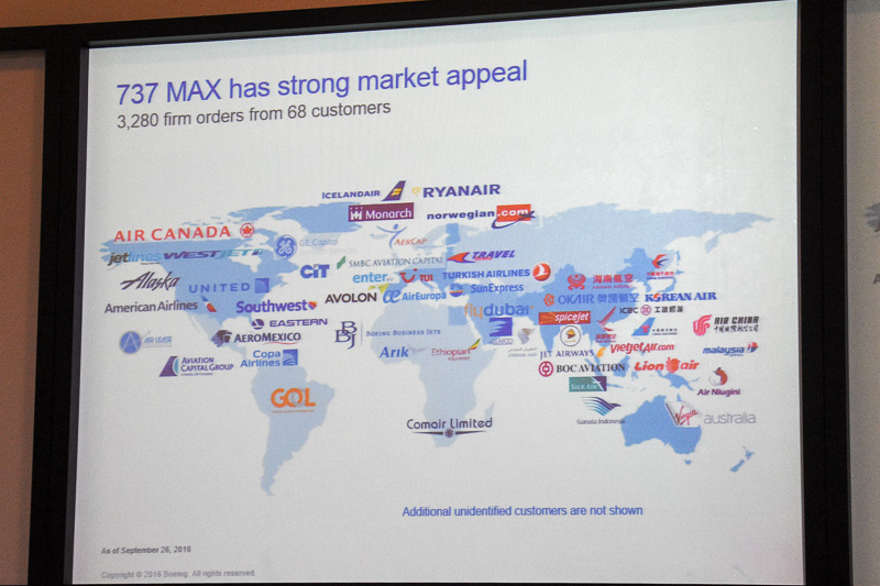 ボーイング 737 MAXは70社以上から3000機以上を受注。大成功のプログラムとしている