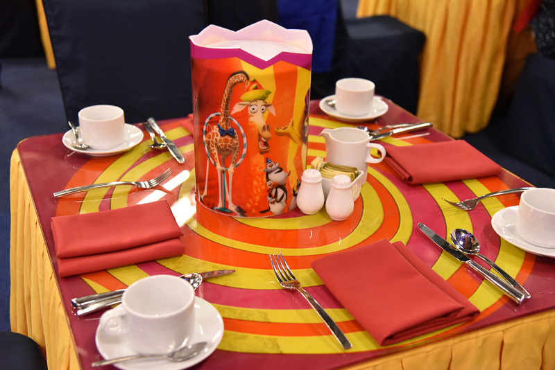 各テーブルもデコレーションされている